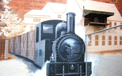 PUBLIC ART – Welshpool Train Murals | CELF GYHOEDDUS – Murluniau Trên Y Trallwng