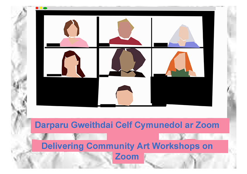 72 dpi 25th June 2020 Delivering Community Art Workshops on Zoom Marketing Image Artist Jamila Walker